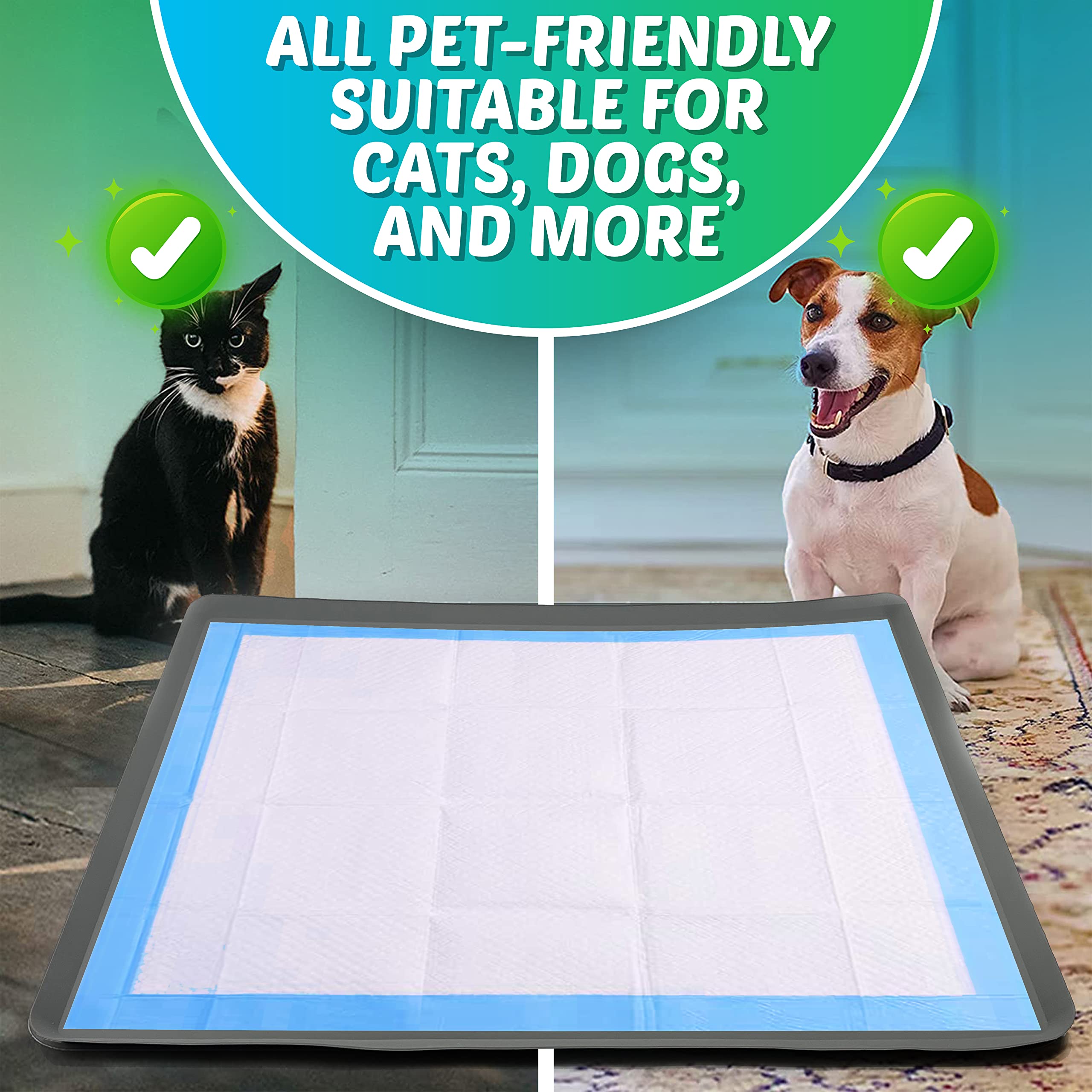 Skywin Silicone Pee Pad Holder, 30 X 36 Inch No-Spill, Leakproof, Easy-To-Clean Puppy Pad Holder (Grey)